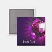 Disco-Party Save the Date Magnet (Vorderseite/Rückseite)