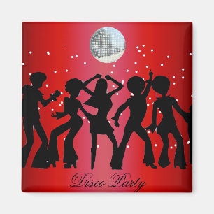 Disco-Party-Speichern-Sie-das-Datum-Magnet Magnet