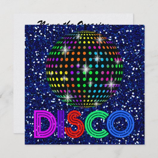 DISCO-Party - SRF Einladung (Vorne/Hinten)