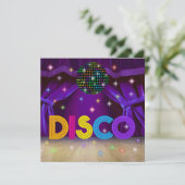 DISCO-Party - SRF Einladung (Stehend Vorderseite)