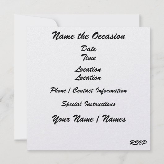 DISCO-Party - SRF Einladung (Rückseite)