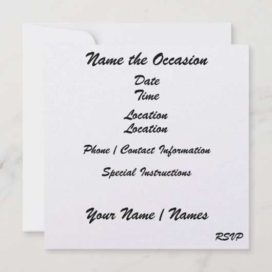 DISCO-Party - SRF Einladung (Rückseite)