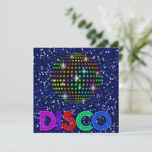 DISCO-Party - SRF Einladung (Stehend Vorderseite)