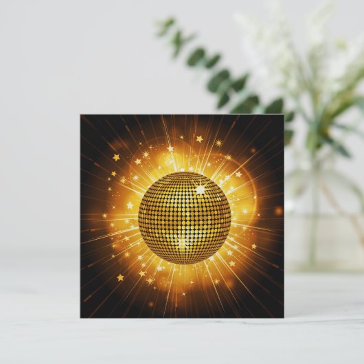 Disco-Party - SRF Einladung (Stehend Vorderseite)