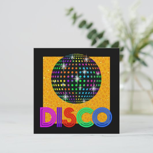 DISCO-Party - SRF Einladung (Stehend Vorderseite)