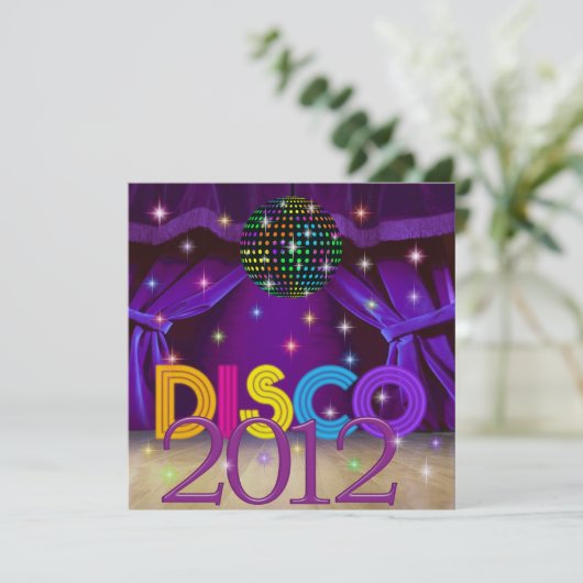 DISCO-Party - SRF Einladung (Stehend Vorderseite)