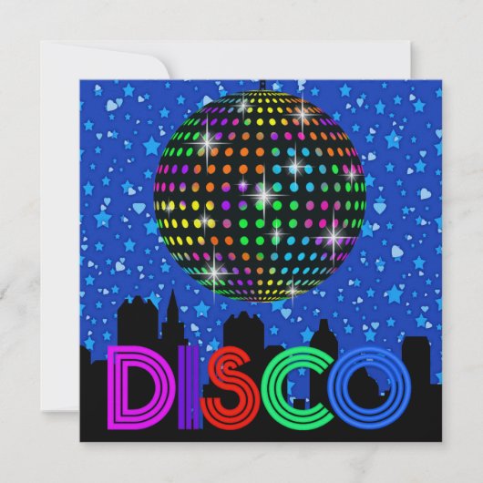 DISCO Party - SRF Einladung (Vorderseite)