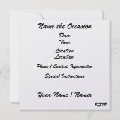 DISCO-Party - SRF Einladung (Rückseite)