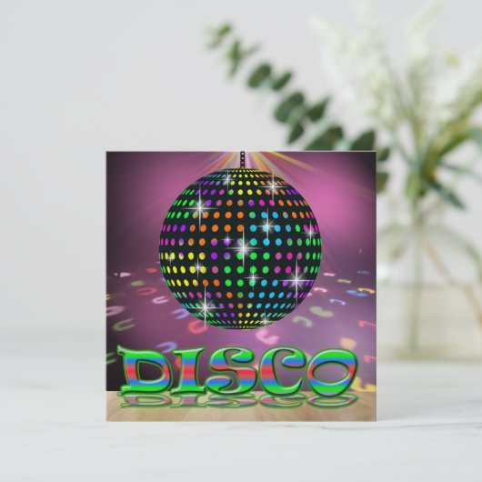 DISCO-Party - SRF Einladung (Stehend Vorderseite)