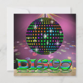 DISCO-Party - SRF Einladung (Vorderseite)