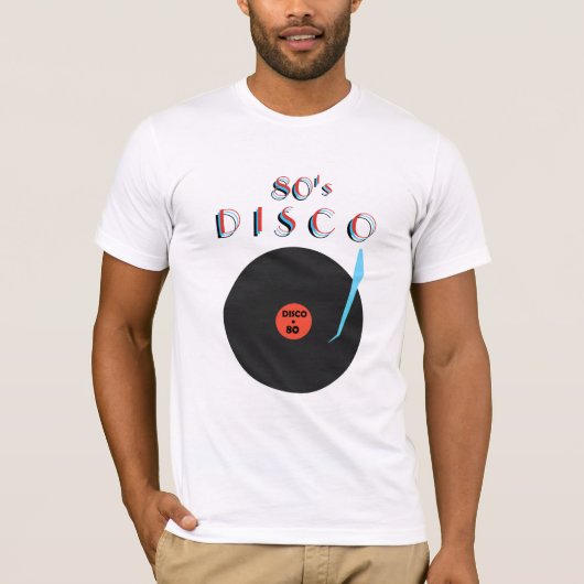 Disco Party T - Shirt Retro Musik (Vorderseite)