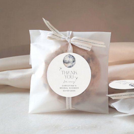 Disco Party Vielen Dank Runder Aufkleber