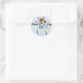 Disco Pembroke Welsh Corgi Runder Aufkleber (Tasche)
