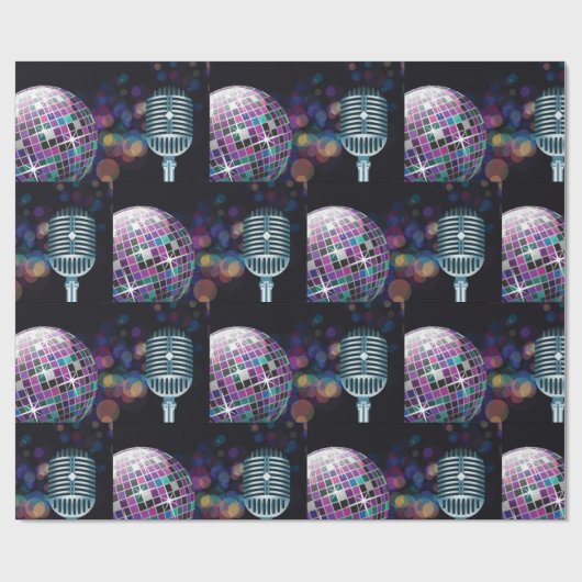 Disco-Performance Geschenkpapier (Flach)
