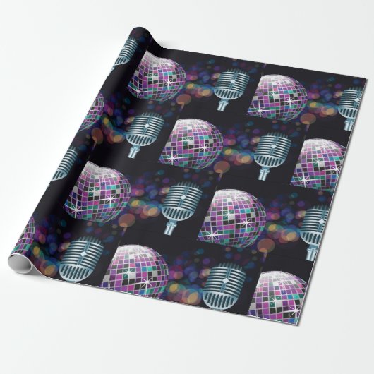 Disco-Performance Geschenkpapier (Ungerollt)