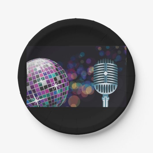 Disco-Performance Pappteller (Vorderseite)