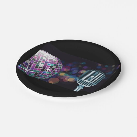 Disco-Performance Pappteller (Schrägansicht)