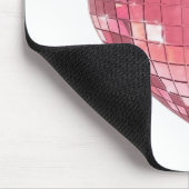 Disco Pink Heart Mouse Pad Mousepad (Ecke)