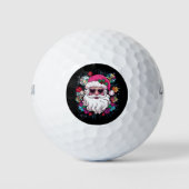 Disco Pink Weihnachten Weihnachten Weihnachten Wei Golfball (Vorderseite)