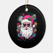 Disco Pink Weihnachten Weihnachten Weihnachten Wei Keramik Ornament (Links)