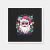 Disco Pink Weihnachten Weihnachten Weihnachten Wei Serviette (Vorderseite)