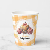 Disco Pumpkin Patch Baby Dusche Pappbecher (Rückseite)