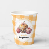 Disco Pumpkin Patch Baby Dusche Pappbecher (Vorderseite)