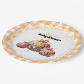 Disco Pumpkin Patch Baby Dusche Pappteller (Schrägansicht)