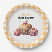 Disco Pumpkin Patch Baby Dusche Pappteller (Vorderseite)