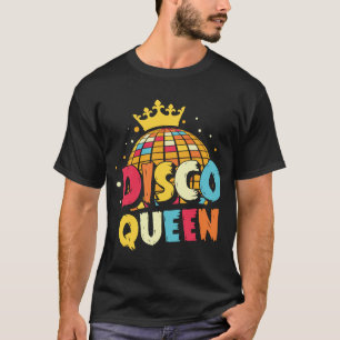 Disco Queen 1970s Retro Party 70er Matching Hallow T-Shirt