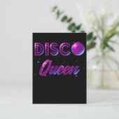 Disco Queen Dancing 70er 80er 90er Music Liebe Postkarte (Stehend Vorderseite)