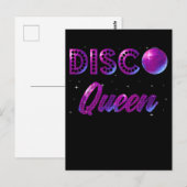 Disco Queen Dancing 70er 80er 90er Music Liebe Postkarte (Vorne/Hinten)