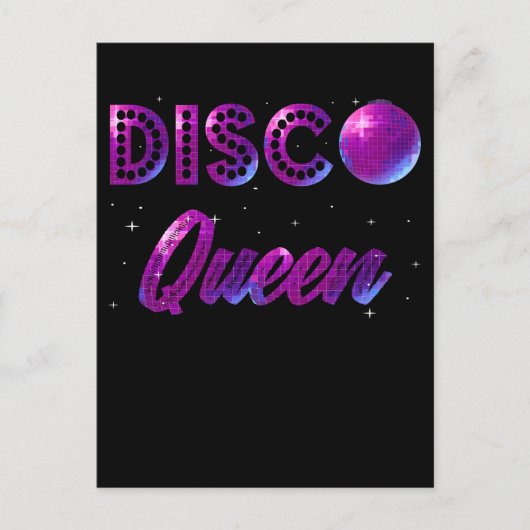 Disco Queen Dancing 70er 80er 90er Music Liebe Postkarte (Vorderseite)