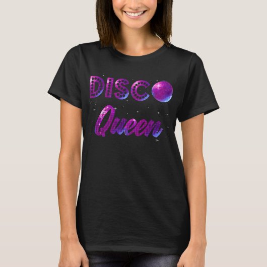 Disco Queen Dancing 70er 80er 90er Music Liebe T-Shirt (Vorderseite)