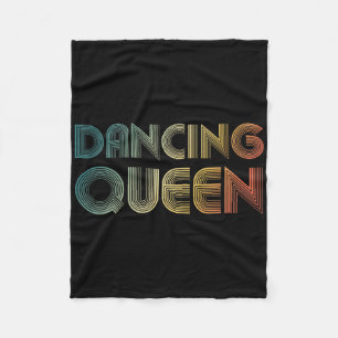 Disco Queen Funky Vintag 70er 80er für Tanzpartie Fleecedecke