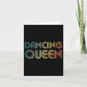 Disco Queen Funky Vintag 70er 80er für Tanzpartie Karte
