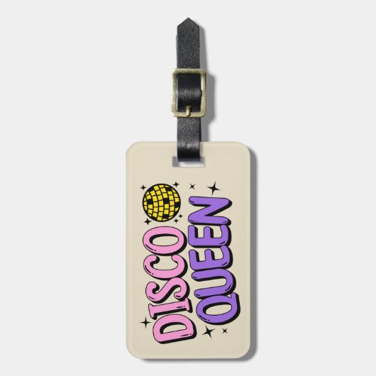 Disco Queen Gepäckanhänger (Vorderseite vertikal)