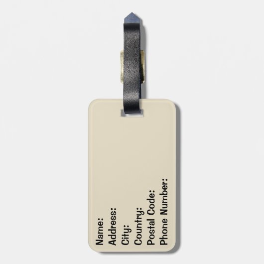 Disco Queen Gepäckanhänger (Rückseite vertikal)