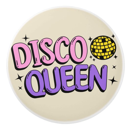 Disco Queen Keramikknauf (Vorderseite)