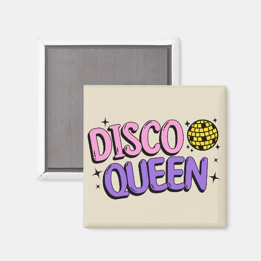 Disco Queen Magnet (Vorderseite/Rückseite)