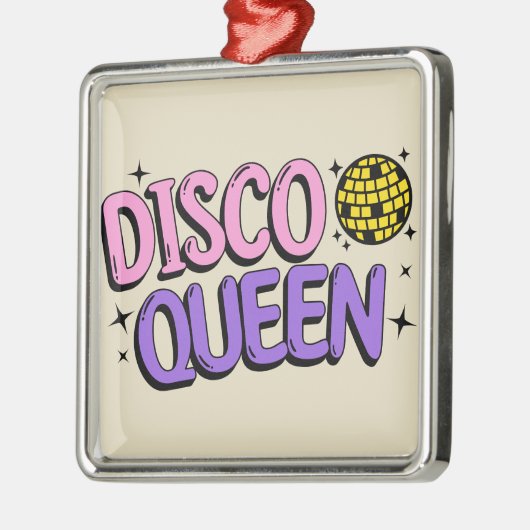 Disco Queen Ornament Aus Metall (Links)