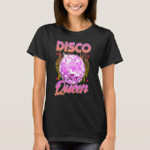 Disco Queen Retro 70er 80er Dancing Party Mirror B T-Shirt (Vorderseite)