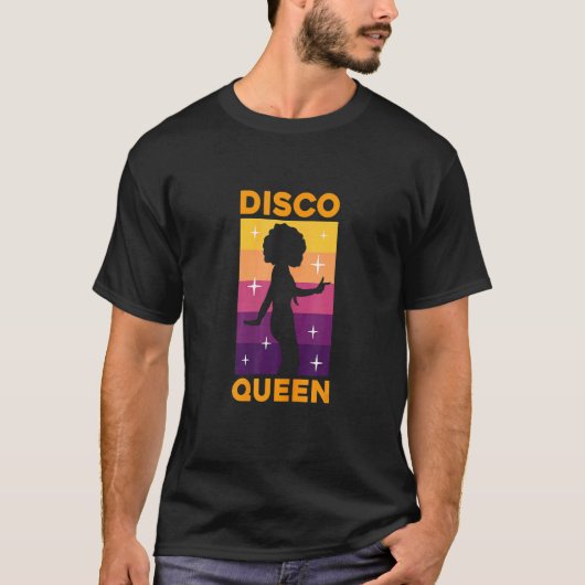 Disco Queen  Retro 70s costume for women cool danc T-Shirt (Vorderseite)