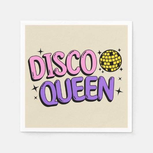 Disco Queen Serviette (Vorderseite)