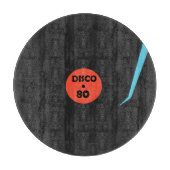 Disco Record Cutting Board Modernes Retro-Design Schneidebrett (Vorderseite)