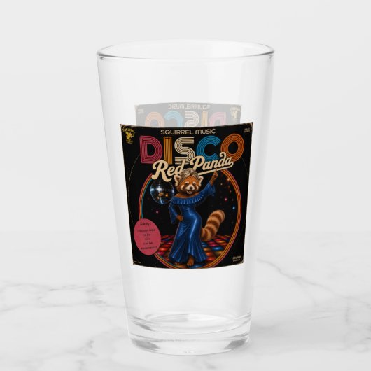 Disco Red Panda Duo Glas (Vorderseite)