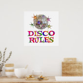 Disco-Regeln Poster (Küche)