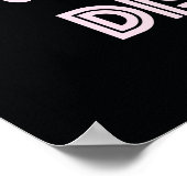 Disco Retro 70er Party Begrüßungszeichen Poster (Ecke)