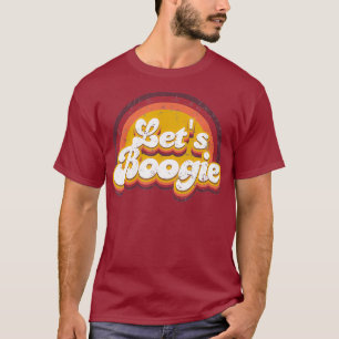 Disco Retro der 1970er Jahre Lasse boogie Typograf T-Shirt
