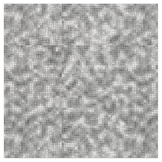 Disco Retro Fun Disco-Kugel Silber-Optik Stoff (Nahaufnahme)